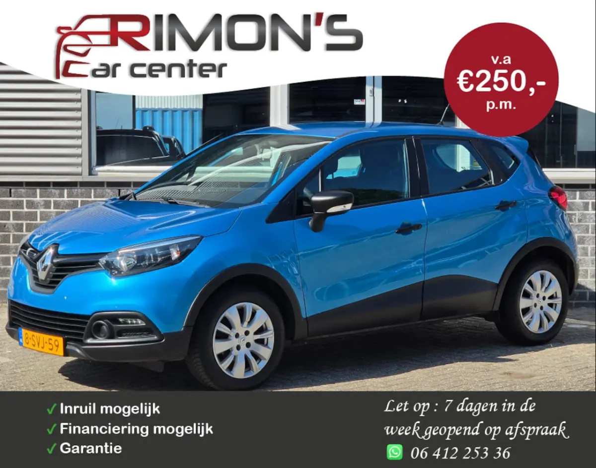 Renault Captur 2013 Benzine Handgeschakeld leasen