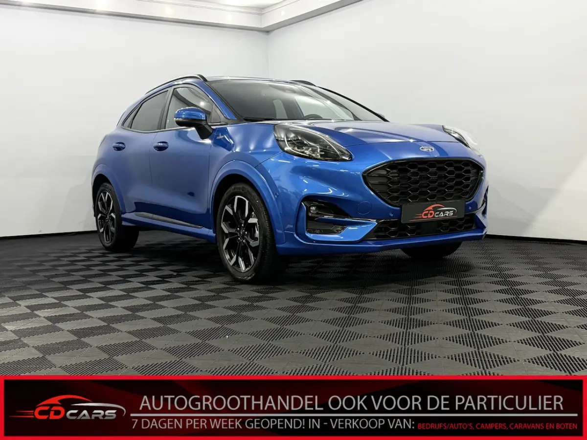 1.0 EcoBoost Hybrid ST-Line X Half leder, Camera, Navi, Keyless start, Cruise control, Vir