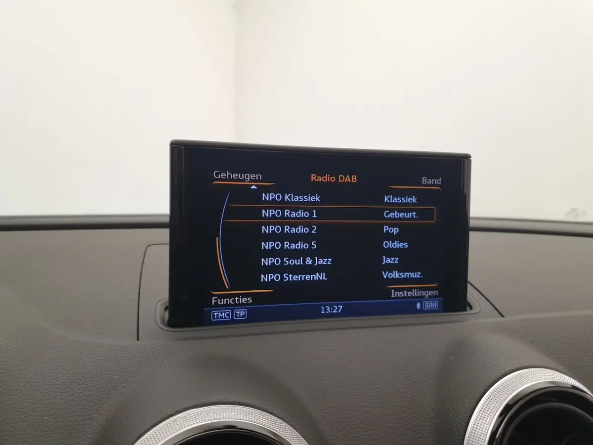 S3 2.0 TFSI 301pk quattro RS-Zetels