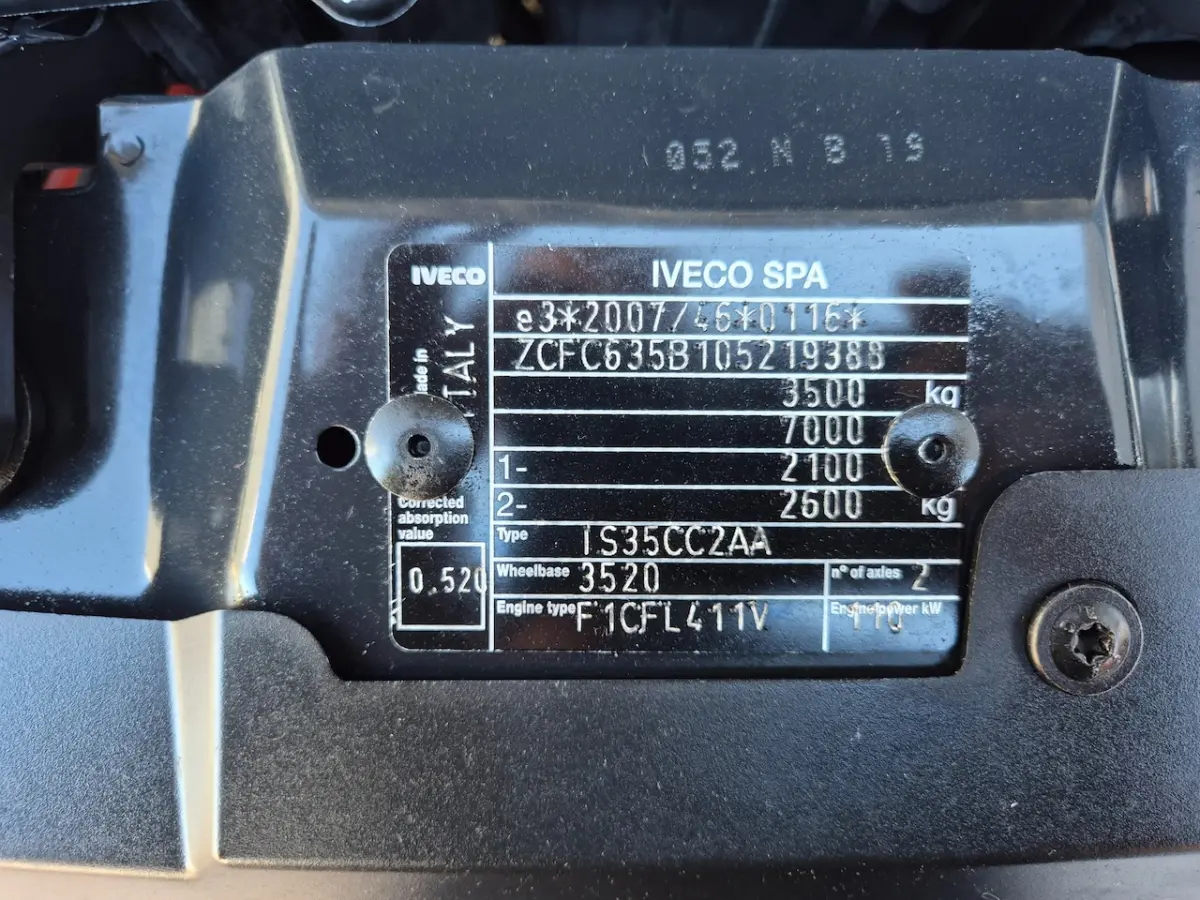 35C15 3.0D L2H2 EURO6 GVW 3500KG