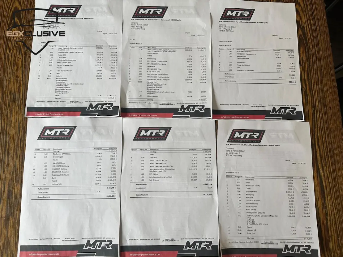 2.5 TFSI Quattro 900PK MTR Stage 5 70K facturen