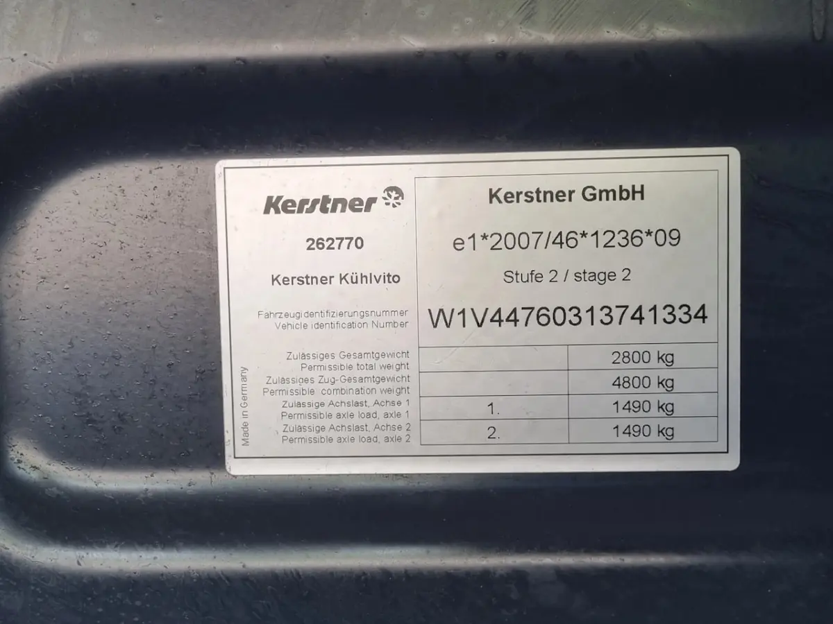 114 CDI Koelwagen Kerstner ST 230V 0'C Euro 6